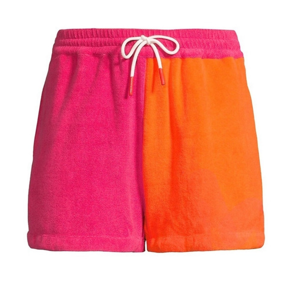 Solid & Striped Tangerine Strawberry The Charlie Terrycloth Shorts Sz M NWT - Picture 10 of 12